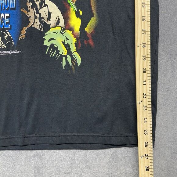 NWT Vintage 1997 Star Wars Yoda Return Of The Jedi Movie Promo 90's Size XL - Picture 8 of 10